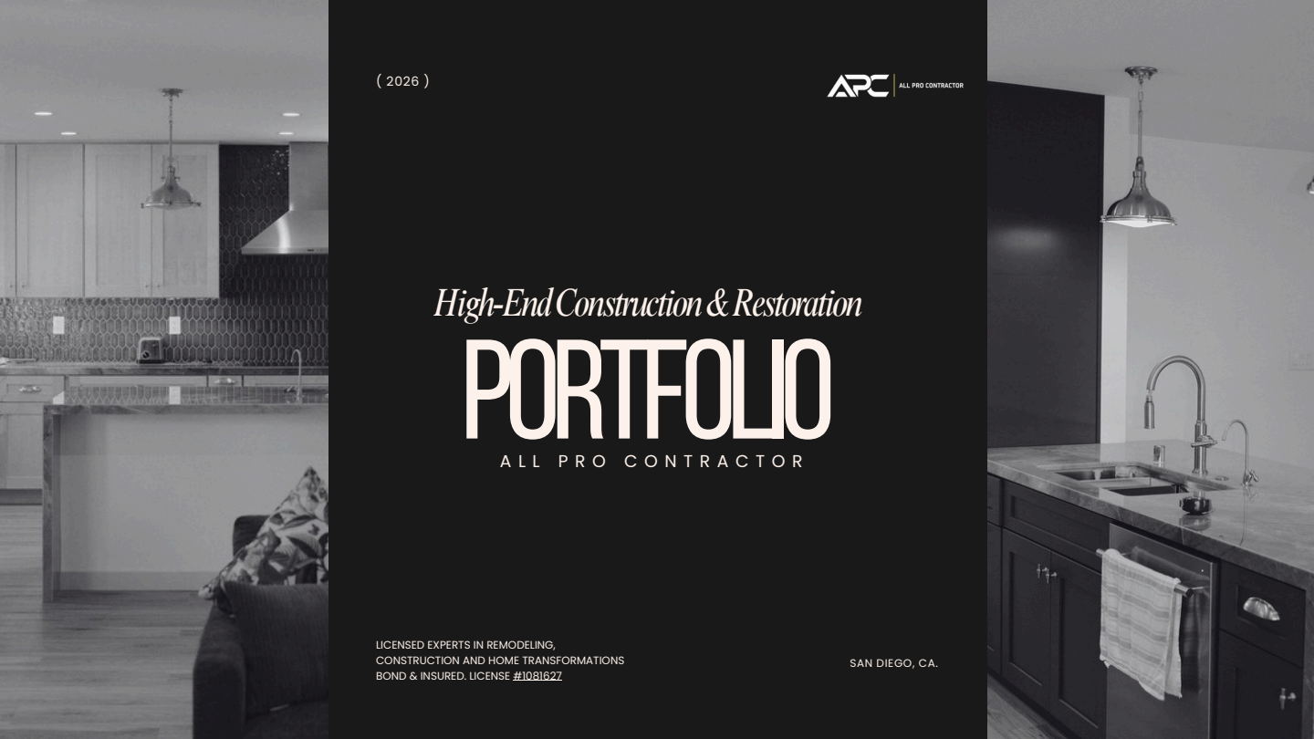 2026 APC Felix high-end construction and restoration portfolio cover